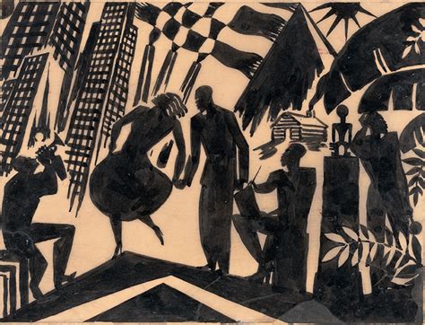 What Contemporary Modern Art Element Did Aaron Douglas Add to His Art? And Why Does It Feel Like Jazz on Canvas?